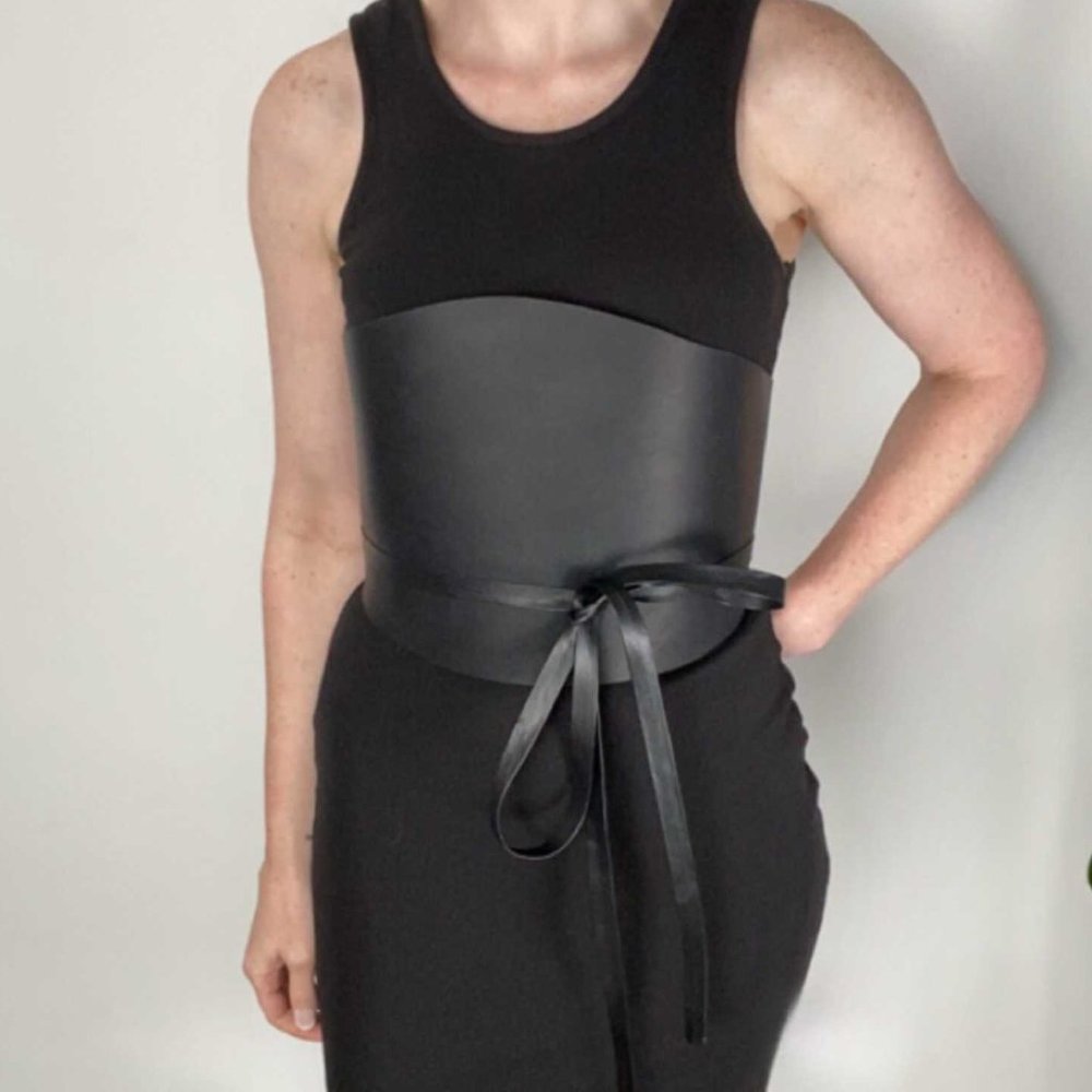 Dehanche-inspired 'Two Ways Corset Belt' with tie straps